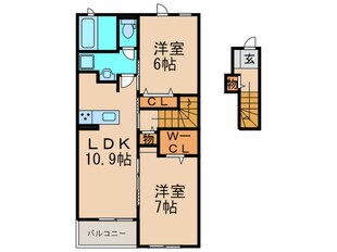 アミティエⅠの物件間取画像